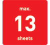 13 Sheet Capacity